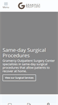 Mobile Screenshot of gramercyoutpatientsurgery.com